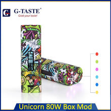 Load image into Gallery viewer, G-taste Ebossvape Unicorn 80W Box Mod powered by single 18650 battery supports VW/NI/SS/TI/VB/CCW modes Electronic Cigarette Mod